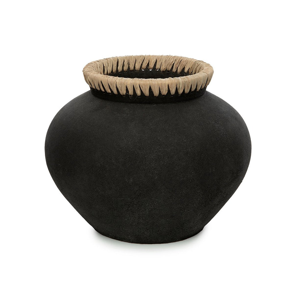 The Styly Vase - Black Natural - L - LUXONAS HOME