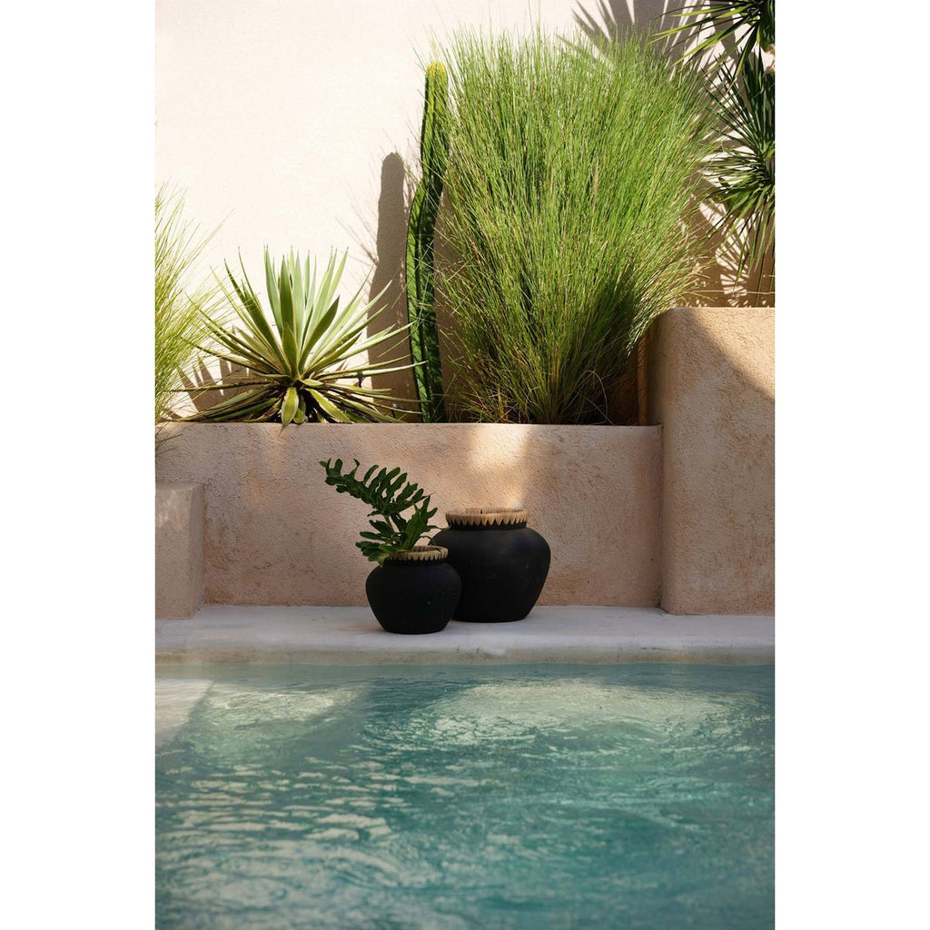 The Styly Vase - Black Natural - L - LUXONAS HOME