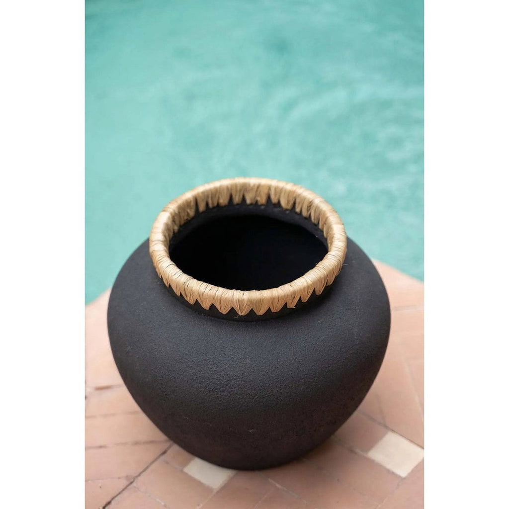 The Styly Vase - Black Natural - M - LUXONAS HOME
