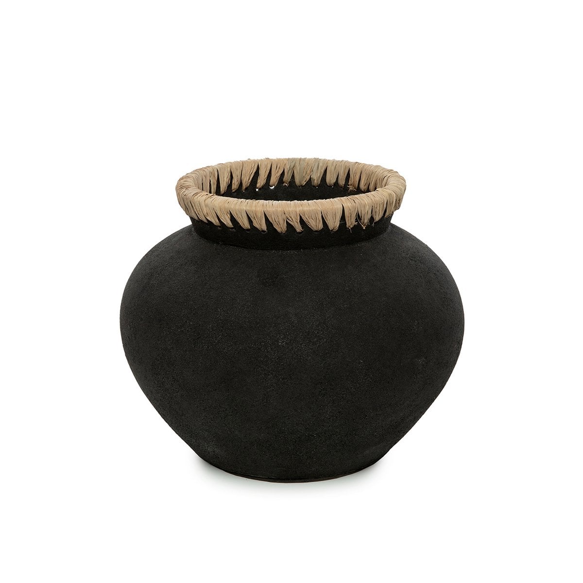 The Styly Vase - Black Natural - M - LUXONAS HOME
