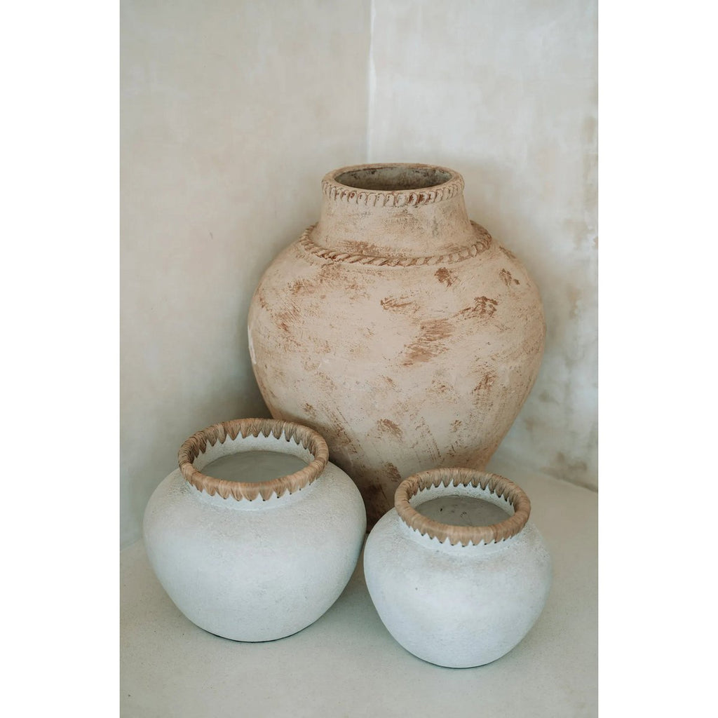 The Styly Vase - Concrete Natural - M - LUXONAS HOME