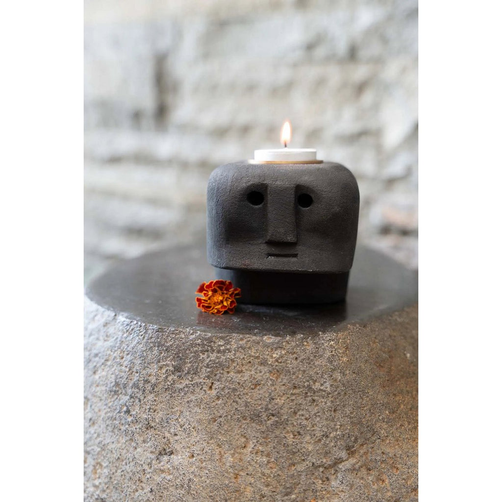 The Sumba Stone 27 Candle Holder - LUXONAS HOME