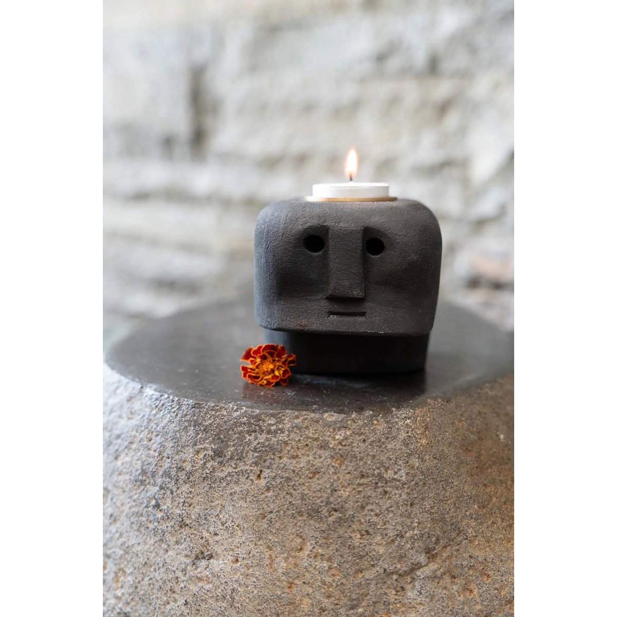 The Sumba Stone 27 Candle Holder - LUXONAS HOME