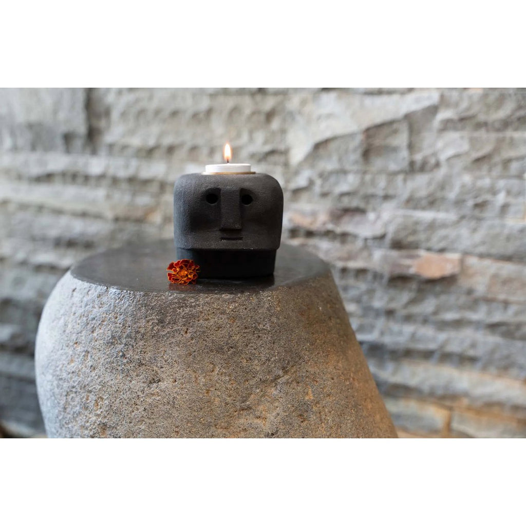 The Sumba Stone 27 Candle Holder - LUXONAS HOME