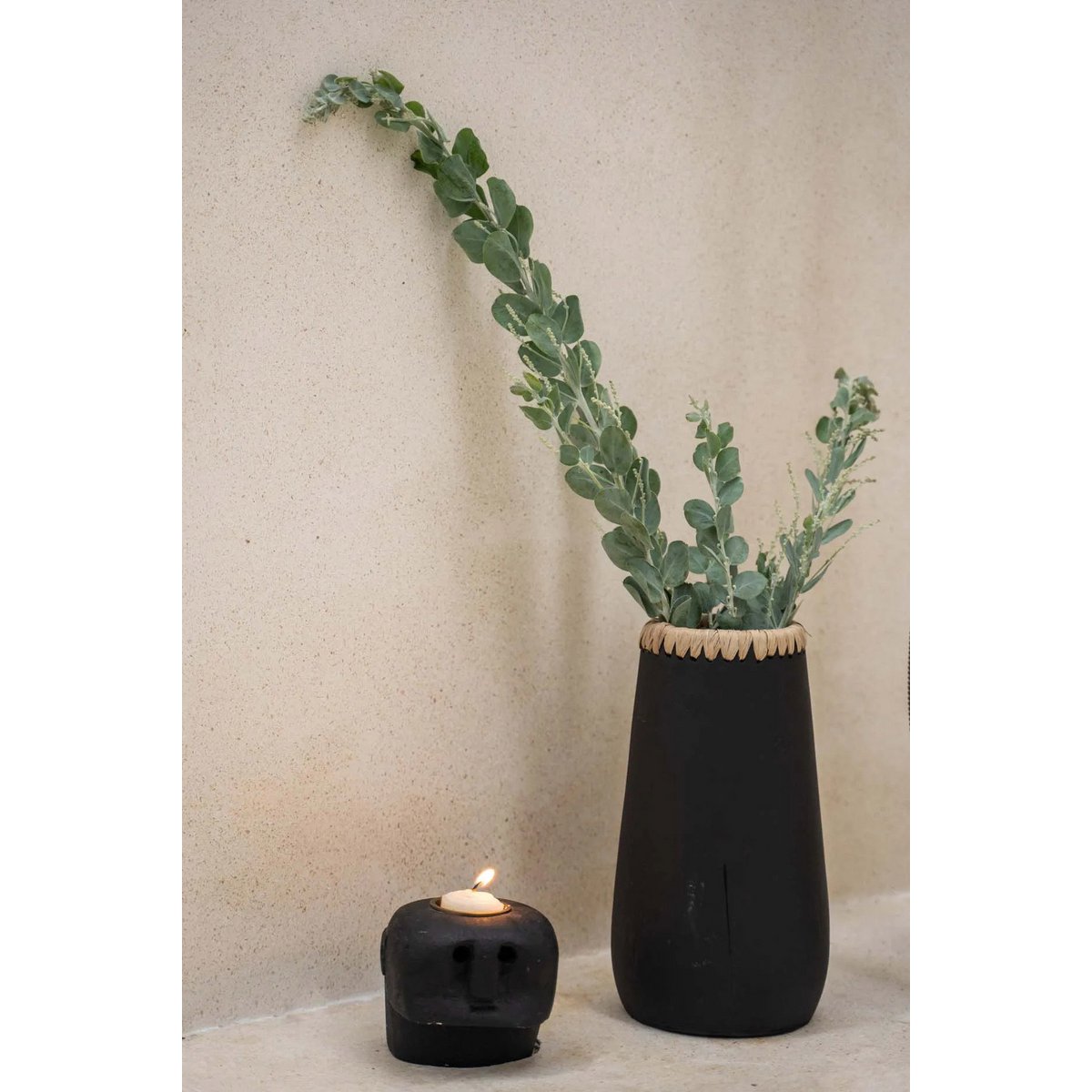 The Sumba Stone 27 Candle Holder - LUXONAS HOME