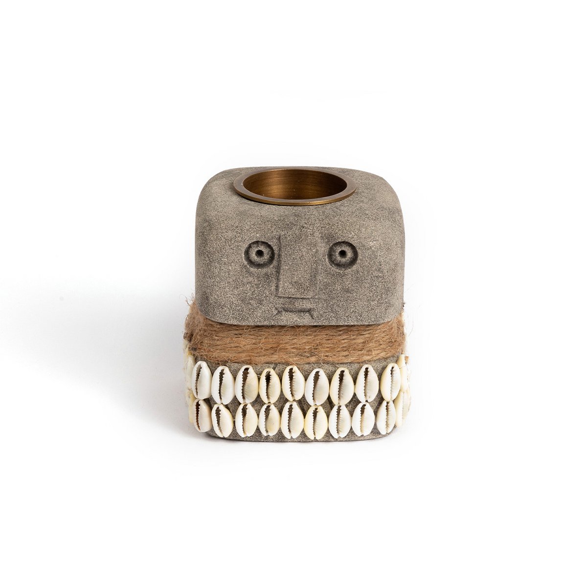 The Sumba Stone 31 Candle Holder - LUXONAS HOME