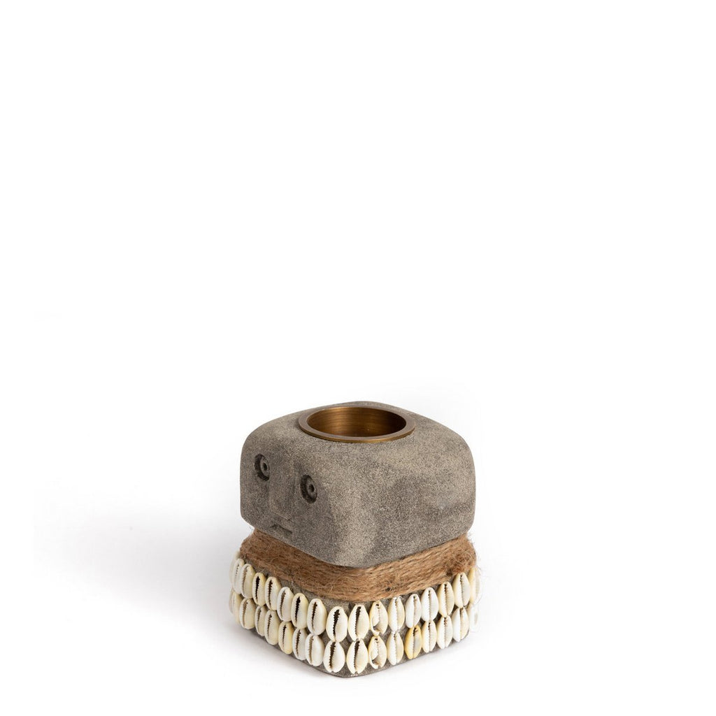 The Sumba Stone 31 Candle Holder - LUXONAS HOME