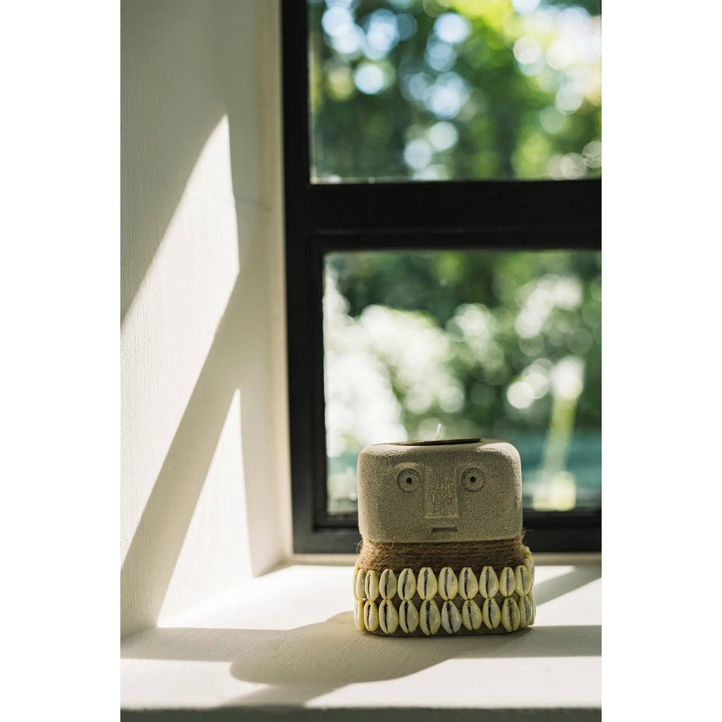 The Sumba Stone 31 Candle Holder - LUXONAS HOME