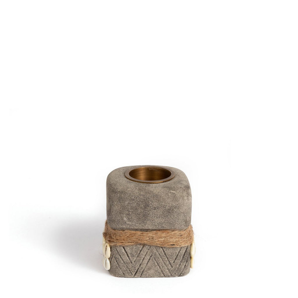 The Sumba Stone 31 Candle Holder - LUXONAS HOME