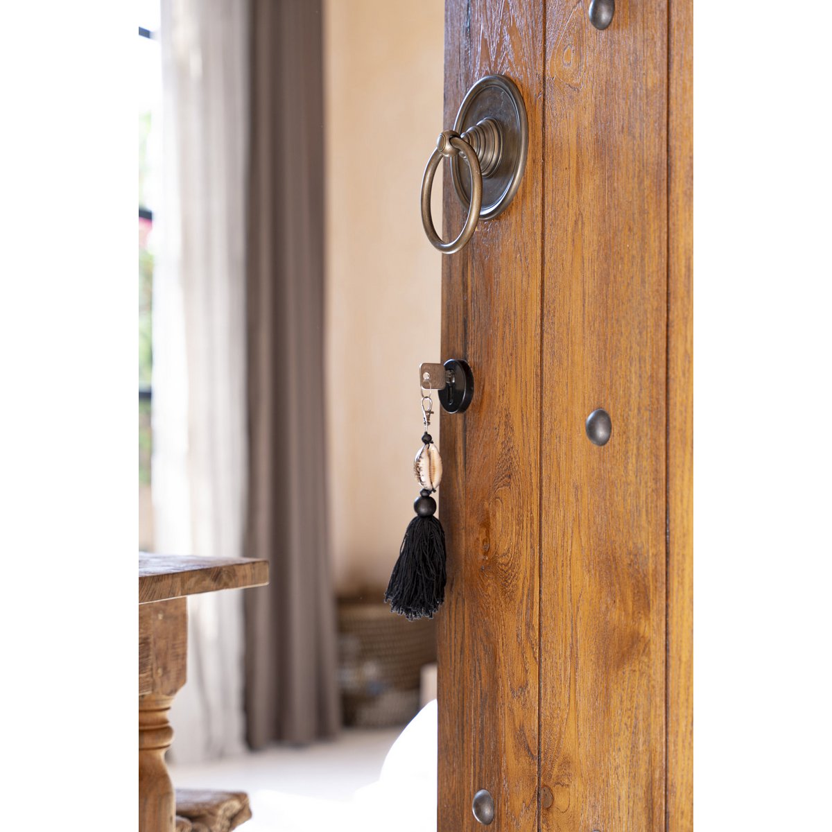 The Sumbawa Keychain - Black Brown - LUXONAS HOME