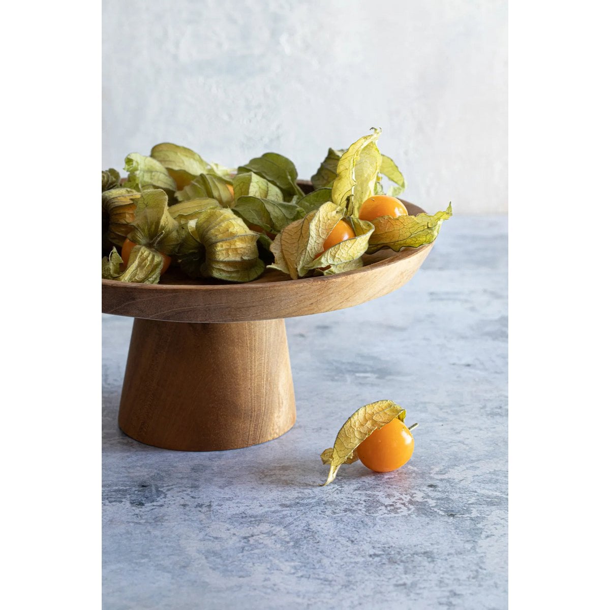 The Teak Root Cake Dish - L - LUXONAS HOME