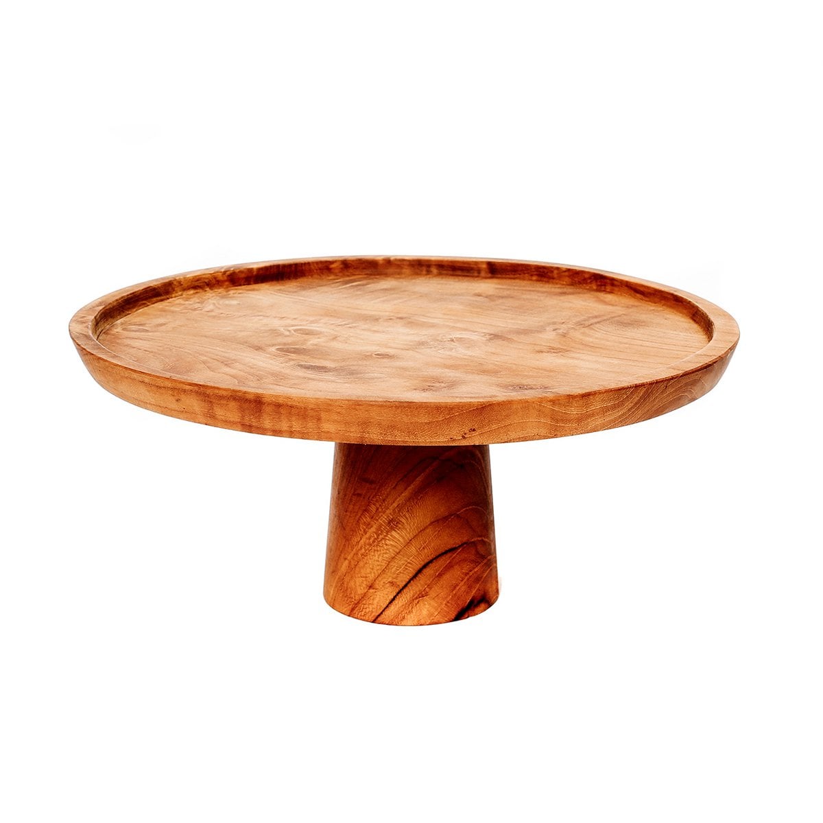 The Teak Root Cake Dish - L - LUXONAS HOME