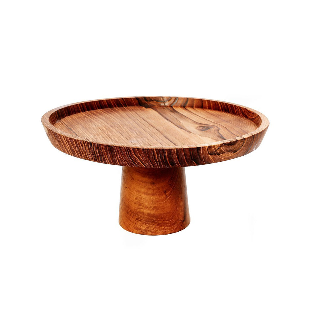 The Teak Root Cake Dish - M - LUXONAS HOME