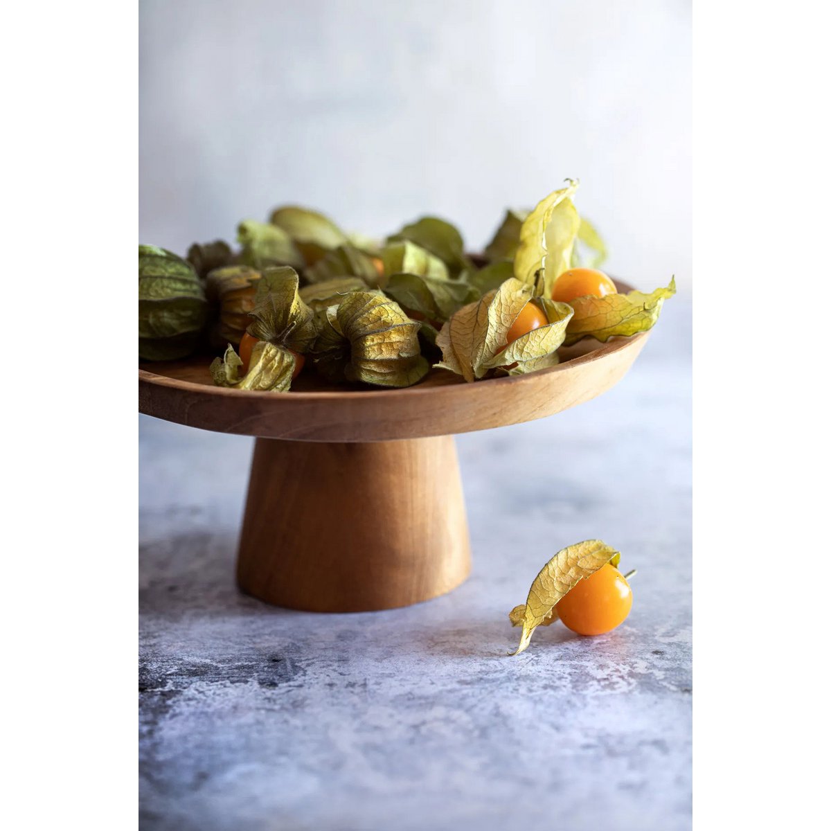 The Teak Root Cake Dish - S - LUXONAS HOME