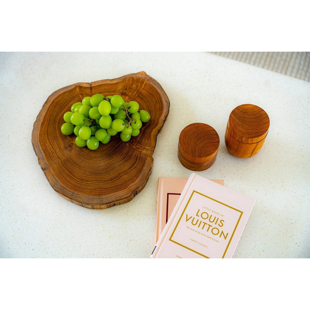 The Teak Root Jar Low - M - LUXONAS HOME