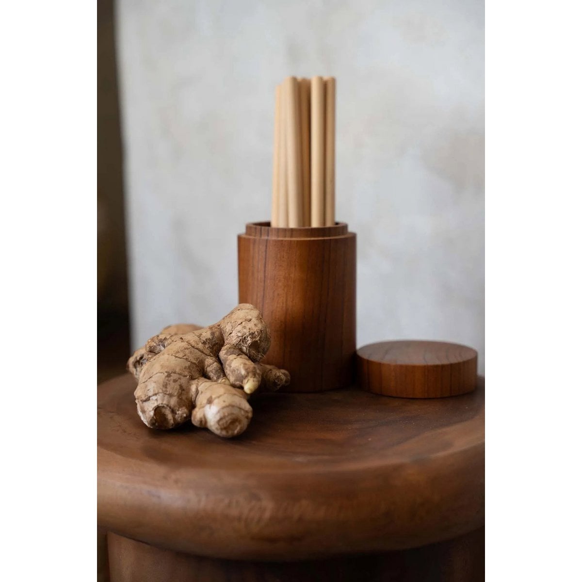 The Teak Root Jar - M - LUXONAS HOME