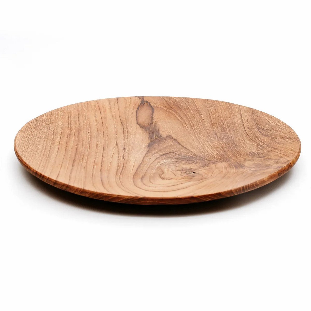 The Teak Root Round Plate - L - LUXONAS HOME