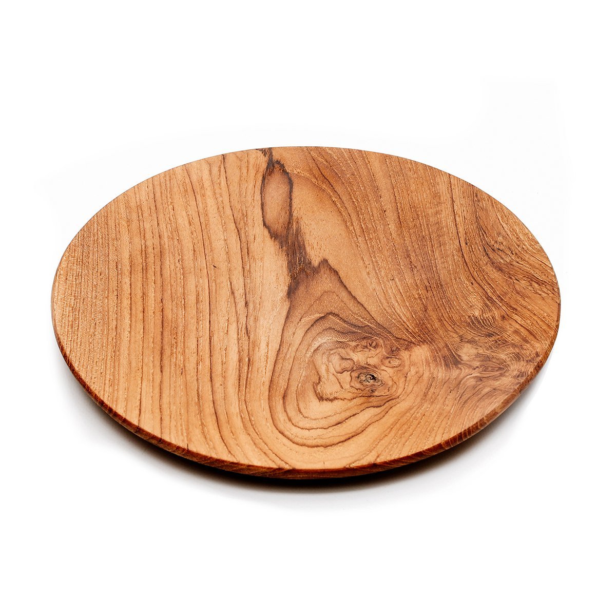 The Teak Root Round Plate - L - LUXONAS HOME