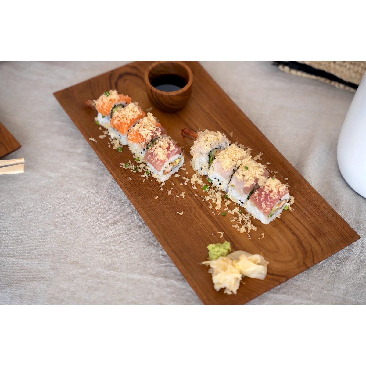 The Teak Root Sushi Plate - L - LUXONAS HOME
