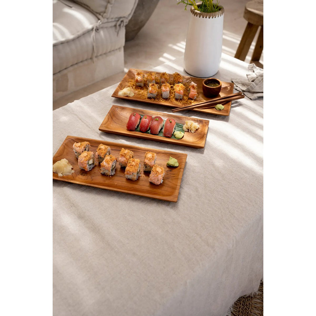 The Teak Root Sushi Plate - M - LUXONAS HOME