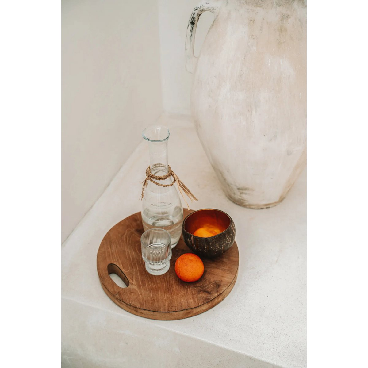 The Teak Root Tray - Natural - M - LUXONAS HOME