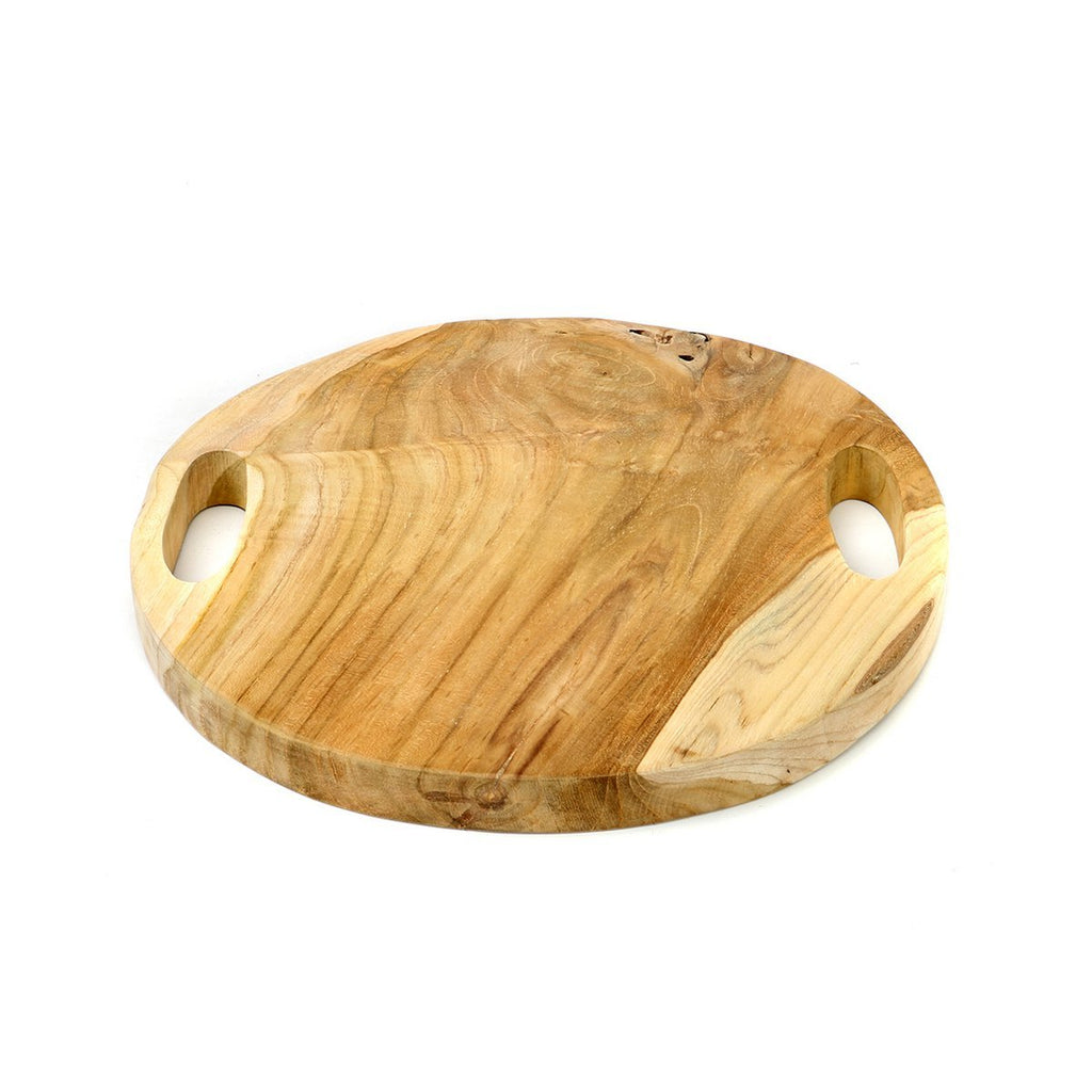 The Teak Root Tray - Natural - M - LUXONAS HOME