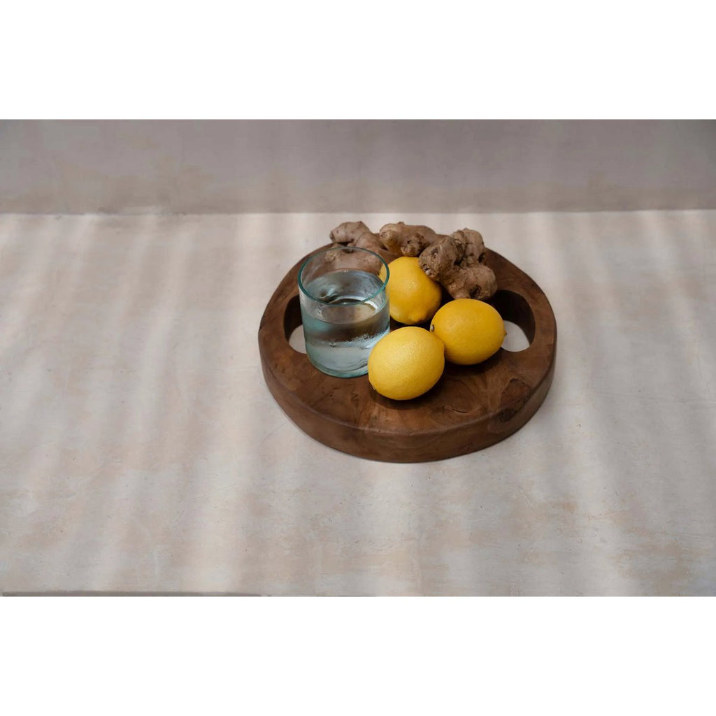 The Teak Root Tray - Natural - S - LUXONAS HOME