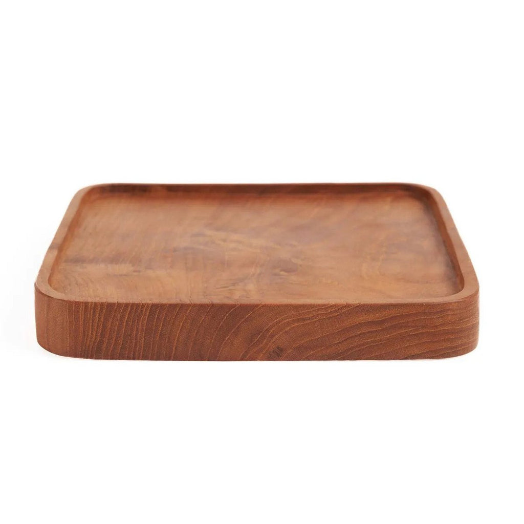The Teak Square Plate - Natural - XS - LUXONAS HOME