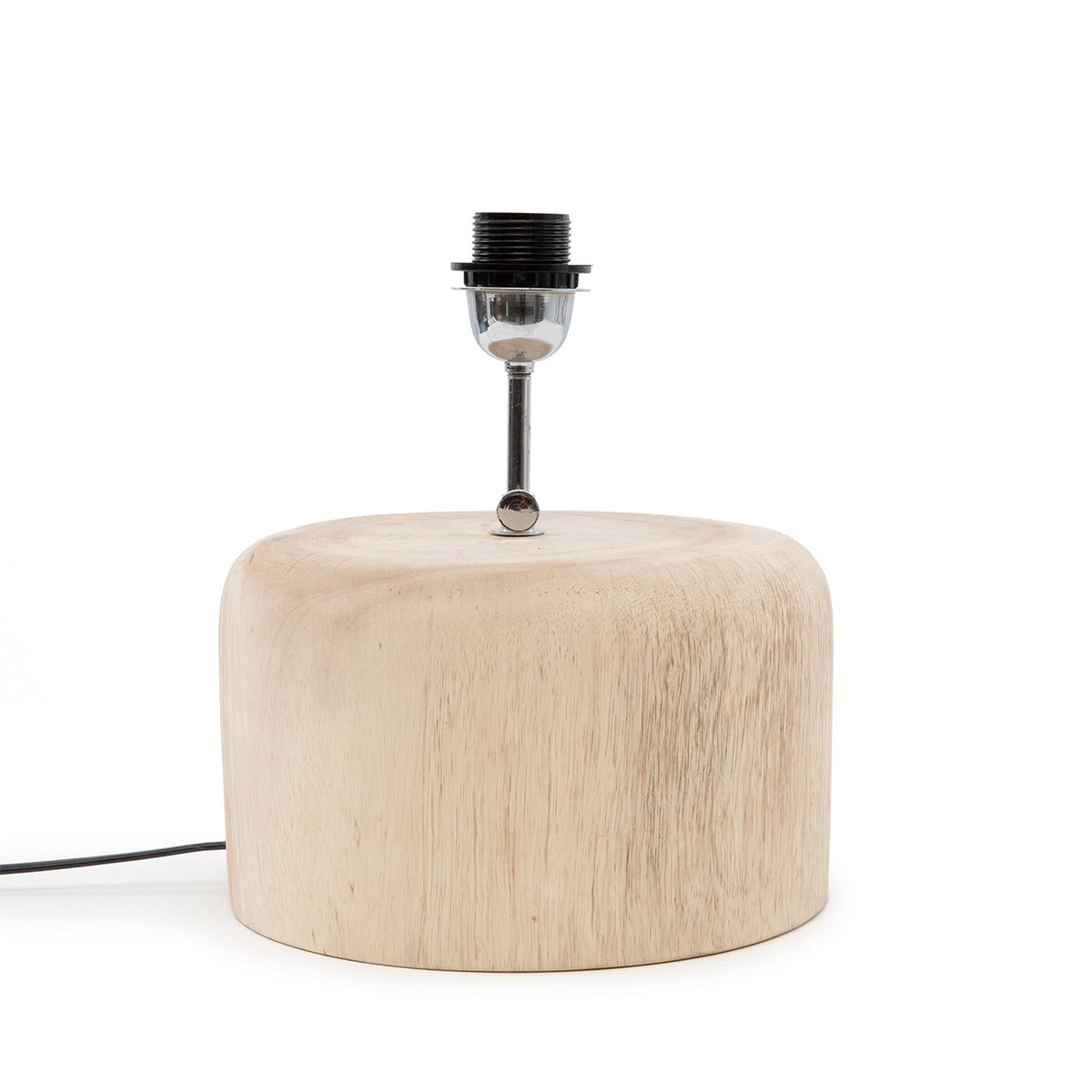 The Teak Wood Table Lamp Base - Natural - LUXONAS HOME