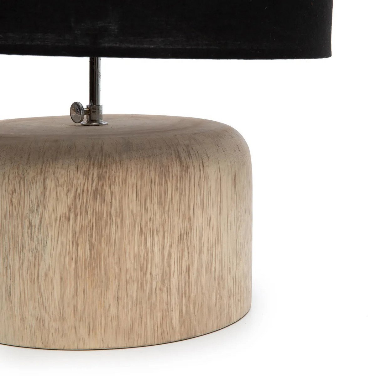 The Teak Wood Table Lamp Base - Natural - LUXONAS HOME