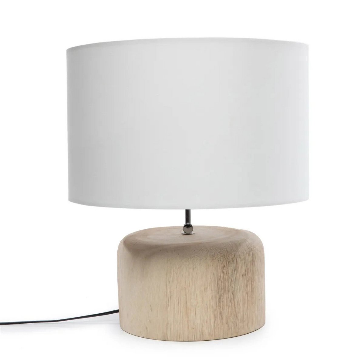 The Teak Wood Table Lamp Base - Natural - LUXONAS HOME