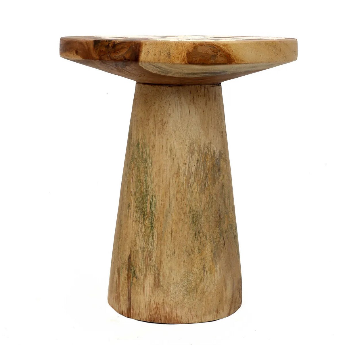 The Timber Conic Side Table - Natural - 50 - LUXONAS HOME