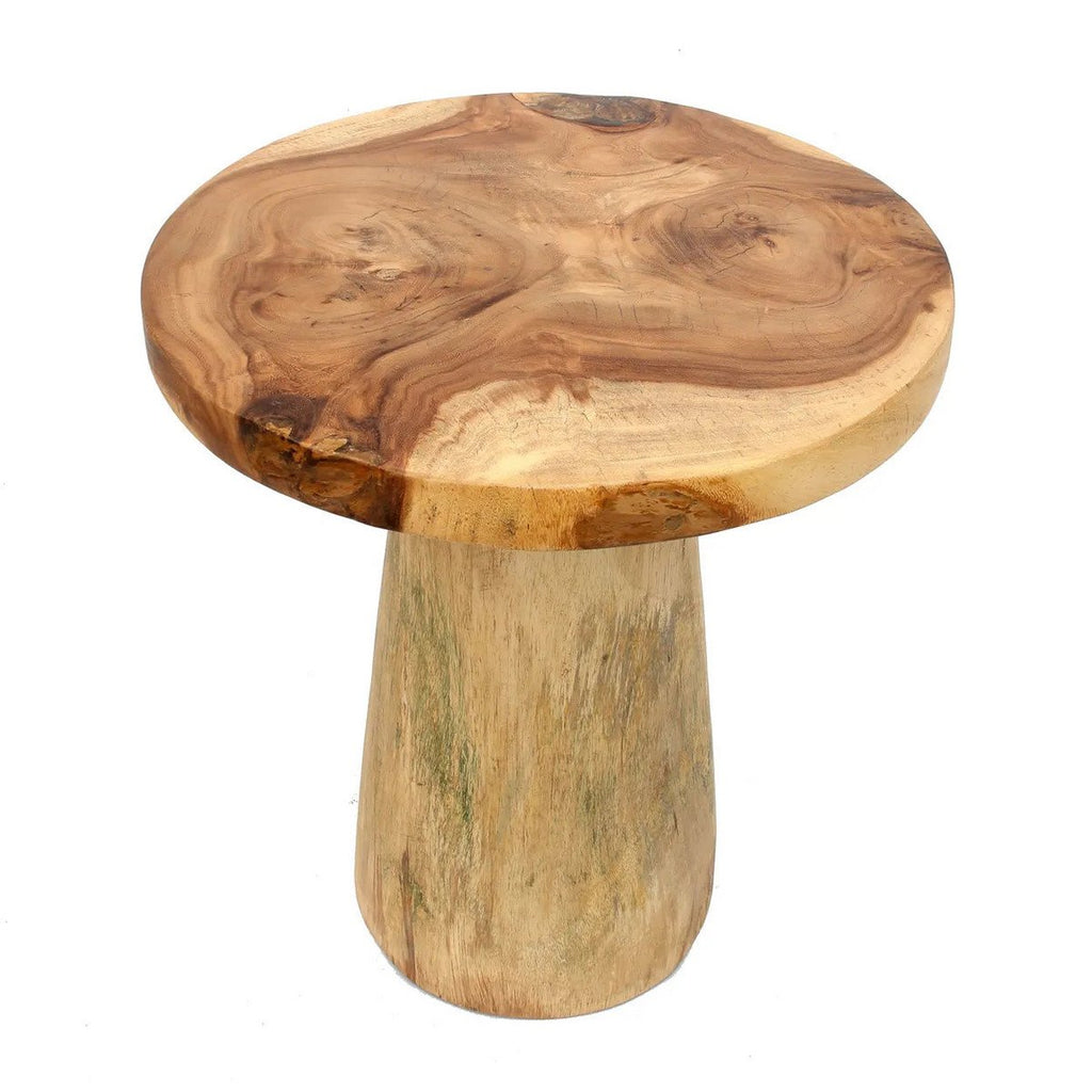 The Timber Conic Side Table - Natural - 50 - LUXONAS HOME