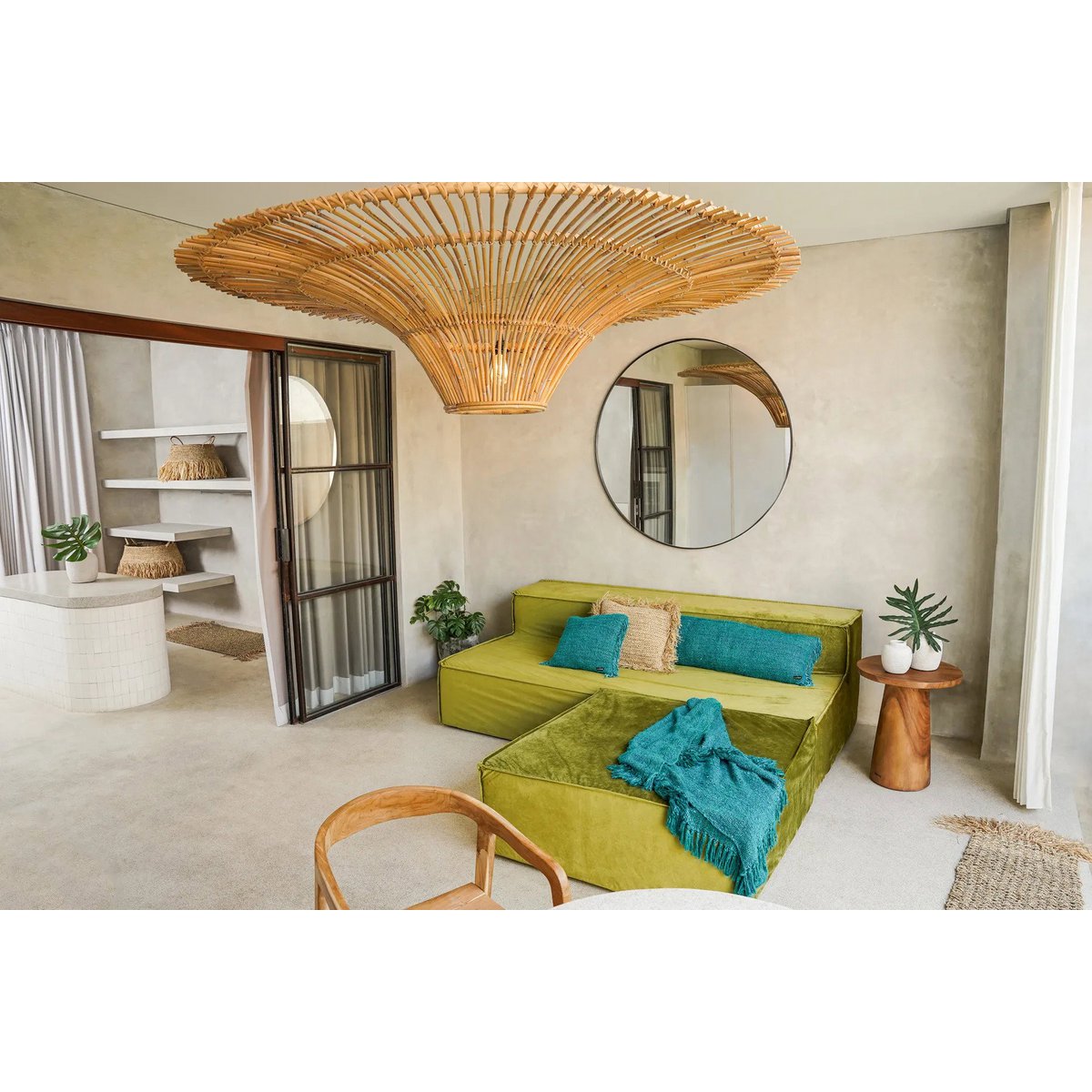 The Timber Conic Side Table - Natural - 50 - LUXONAS HOME