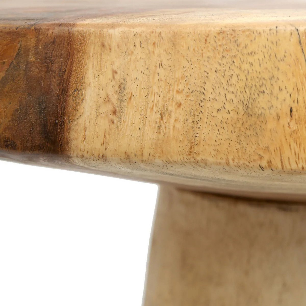 The Timber Conic Side Table - Natural - 50 - LUXONAS HOME