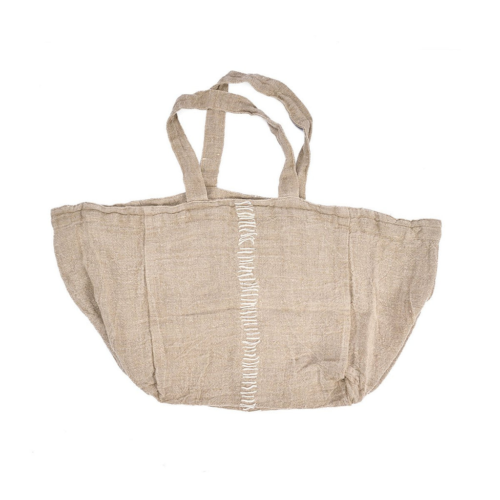 The Tote - ally Linen Shopper - Natural - LUXONAS HOME