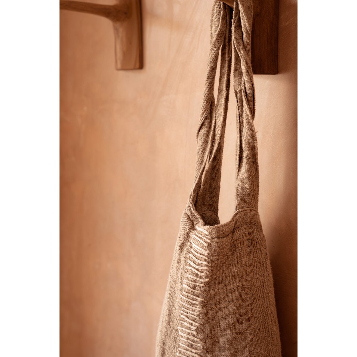 The Tote - ally Linen Shopper - Natural - LUXONAS HOME