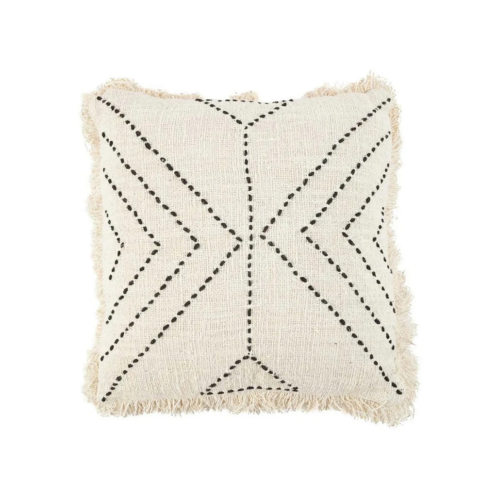 The Tribal Cushion Cover - Natural Black - LUXONAS HOME