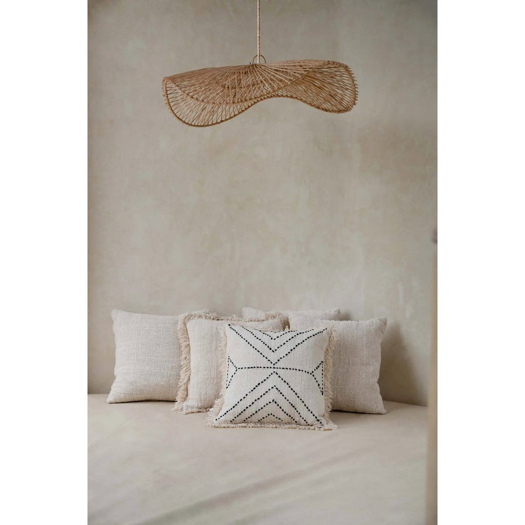 The Tribal Cushion Cover - Natural Black - LUXONAS HOME