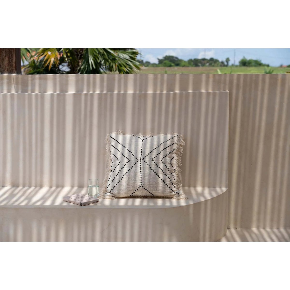 The Tribal Cushion Cover - Natural Black - LUXONAS HOME