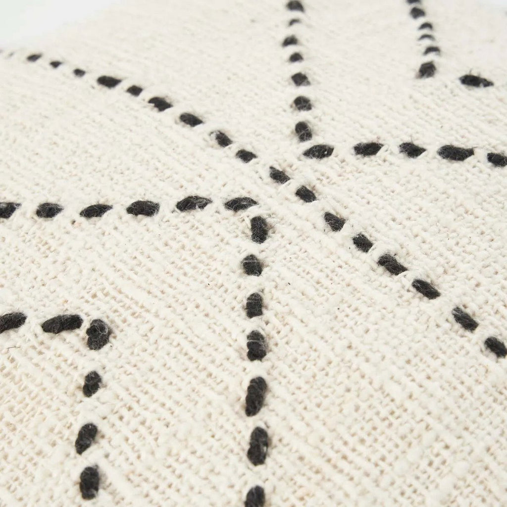 The Tribal Cushion Cover - Natural Black - LUXONAS HOME