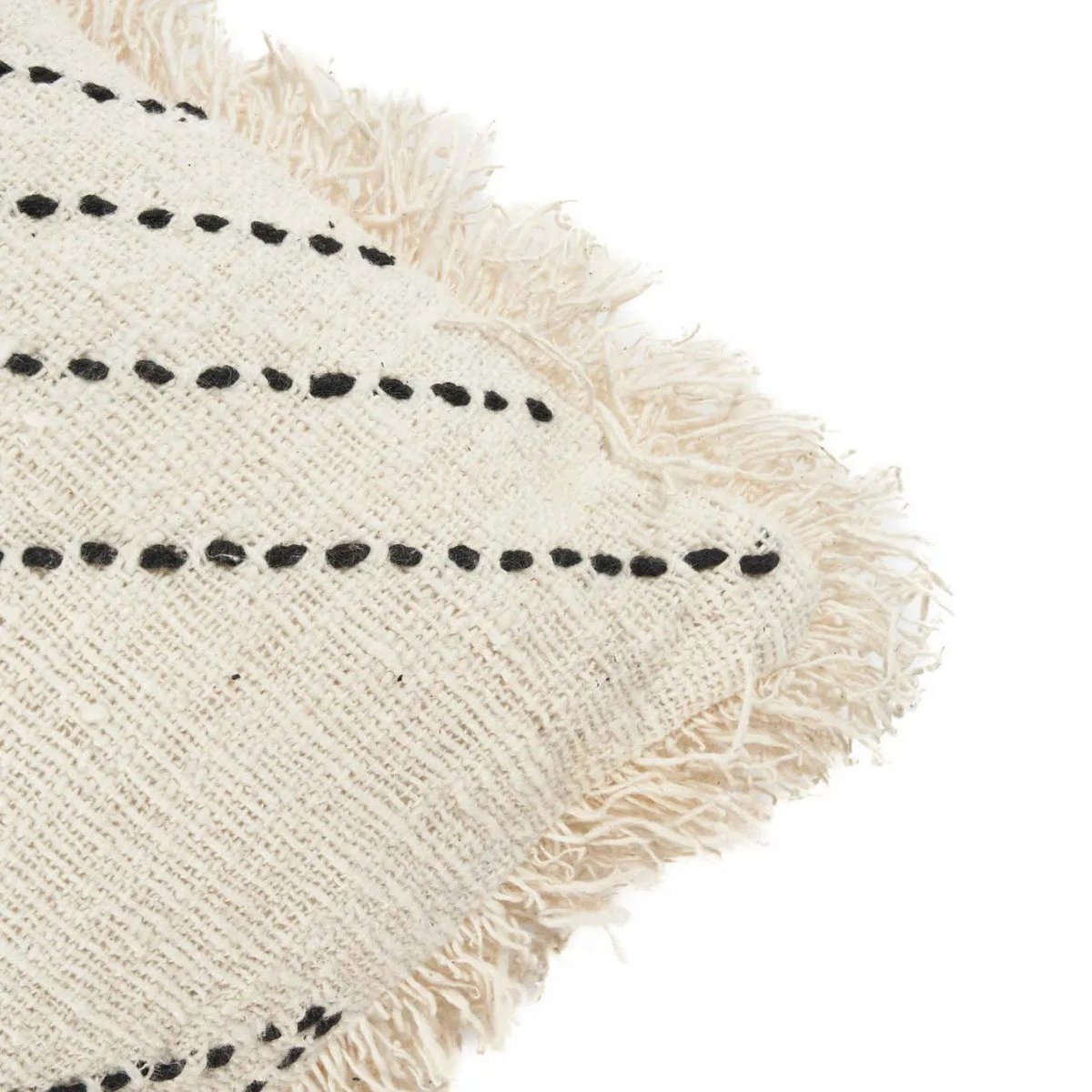 The Tribal Cushion Cover - Natural Black - LUXONAS HOME