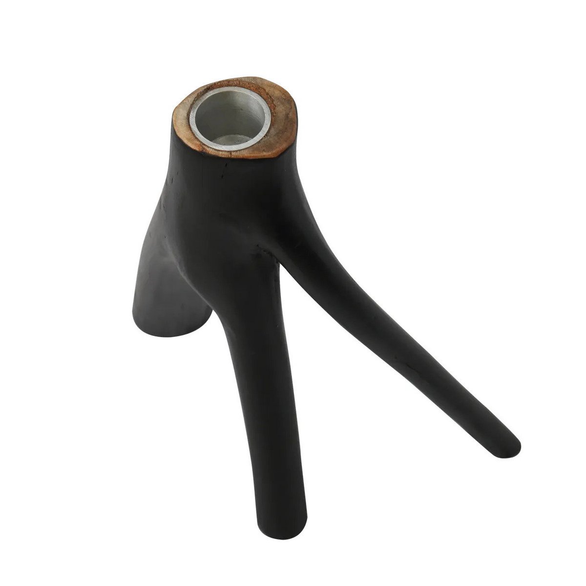 The Triple Twig Candle Holder - Black - LUXONAS HOME