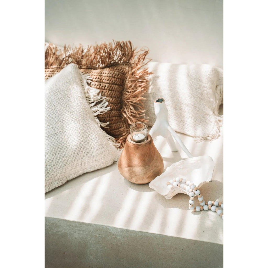 The Triple Twig Candle Holder - White - LUXONAS HOME