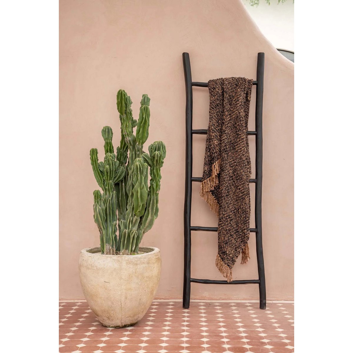 The Tulum Ladder - Black - 165 - LUXONAS HOME