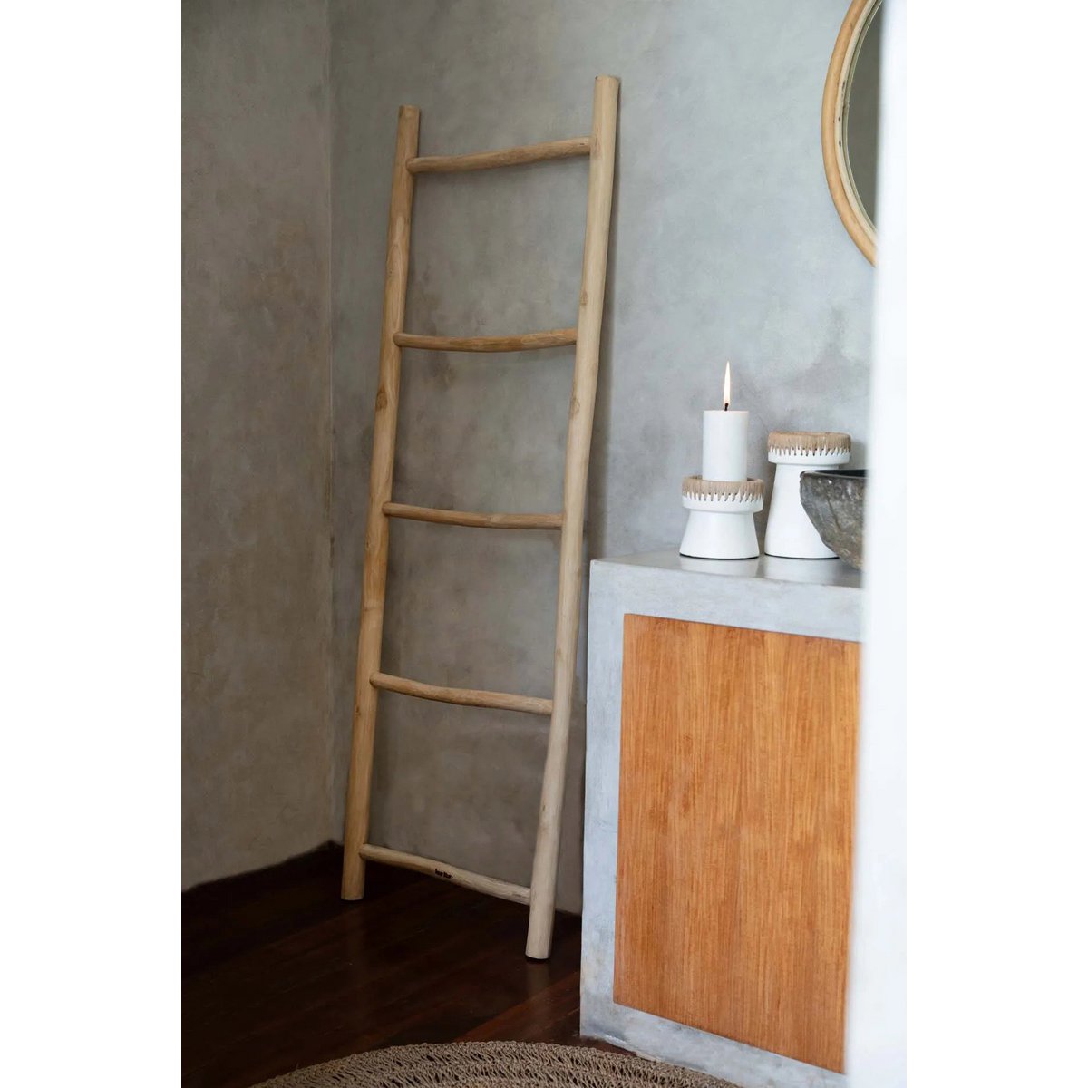 The Tulum Ladder - Natural - 165 - LUXONAS HOME