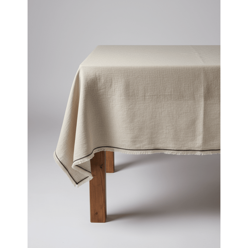The Tuscany Tablecloth - Natural Black - 150x250 - LUXONAS HOME