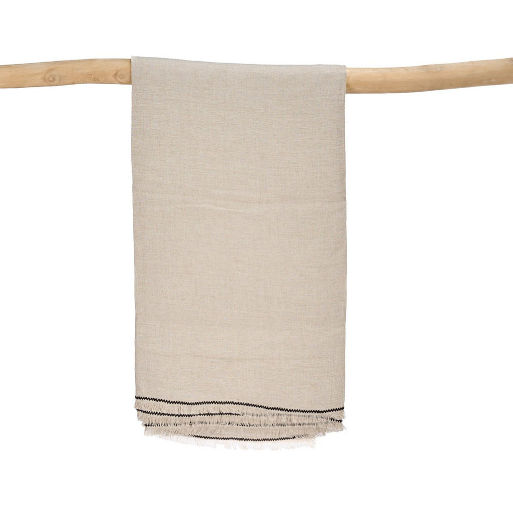 The Tuscany Tablecloth - Natural Black - 150x300 - LUXONAS HOME
