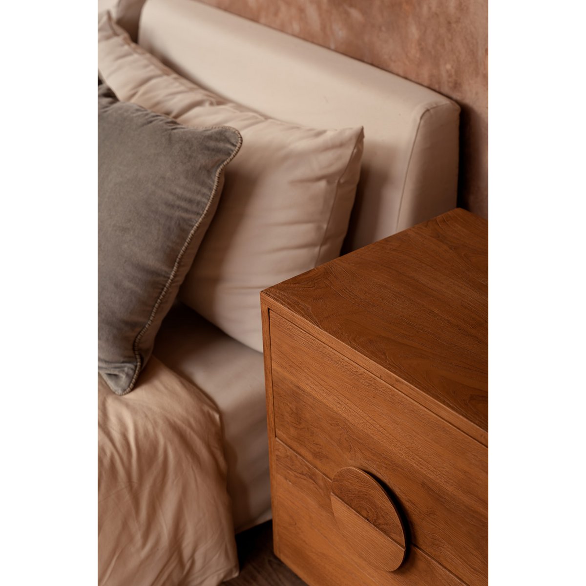 The Velvet Crush Cushion Cover - Grey - 50x50 - LUXONAS HOME