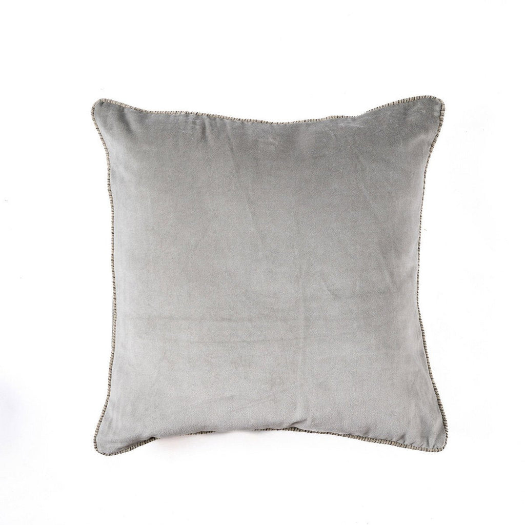 The Velvet Crush Cushion Cover - Grey - 50x50 - LUXONAS HOME